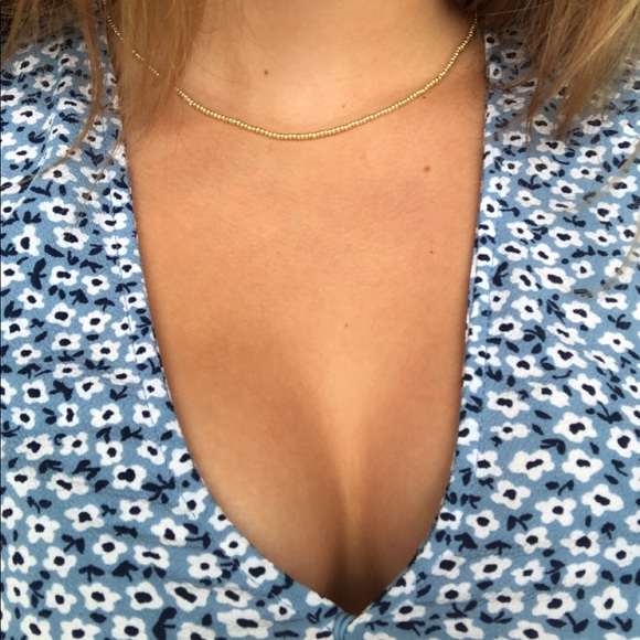 NEW handmade gold beaded necklace - Picture 3 of 6